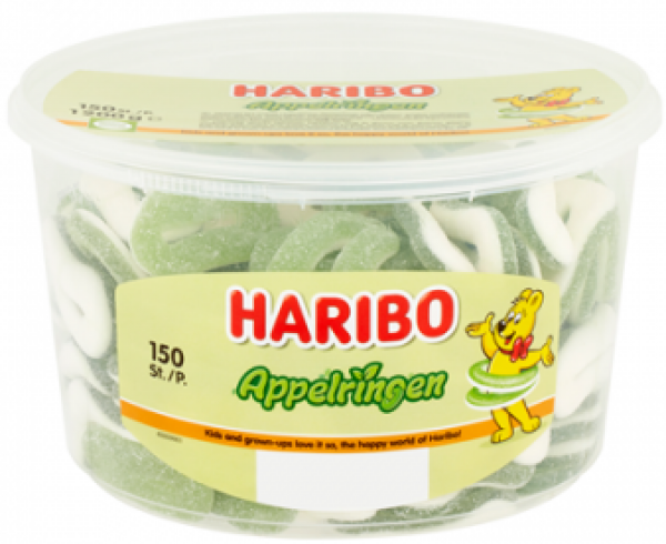 Haribo Appelringen Silo (1.200Gr.)