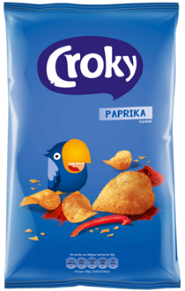 Croky Paprika Chips (12 x 100 gr.)