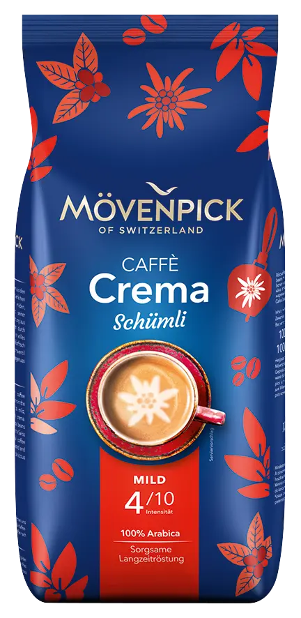 Mövenpick Crema Schümli Kaffeebohnen (4 x 1 Kilo)