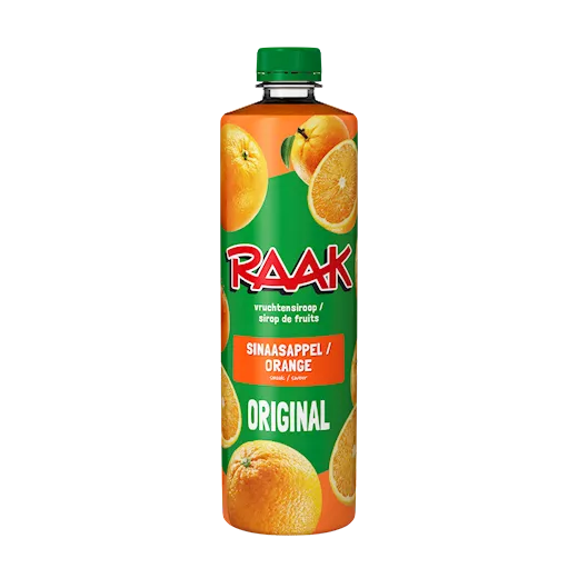 Raak Vruchtensiroop Sinaasappel (6 x 0,75 Liter) Sirup Orange