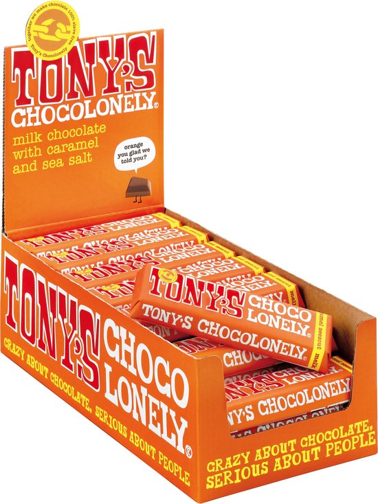 Tony's Chocolonely Melk Karamel Zeezout (35 x 47 gr.)