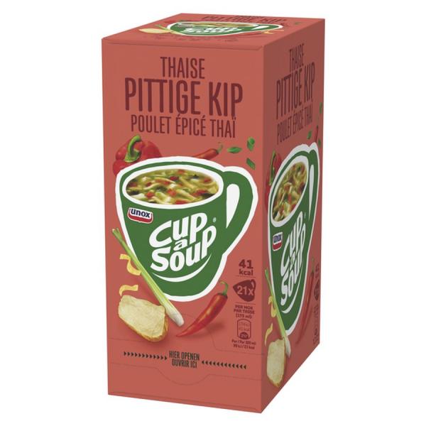 Unox Cup a Soup Thaise Pittige Kippensoep (21 x 12 gr. NL)