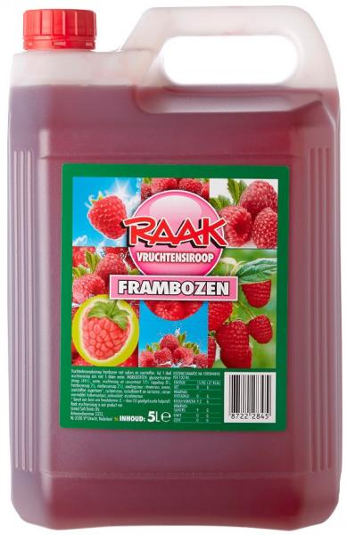 Raak Vruchtensiroop Frambozen (5 Liter Kanister) Sirup