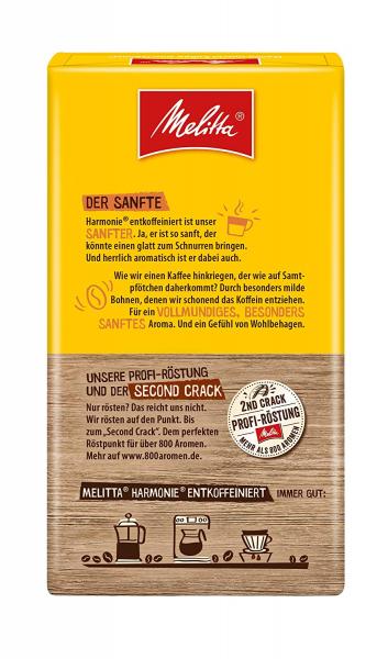 Melitta Harmonie Entkoffeiniert gemalen koffie (12 x 500 gr.)