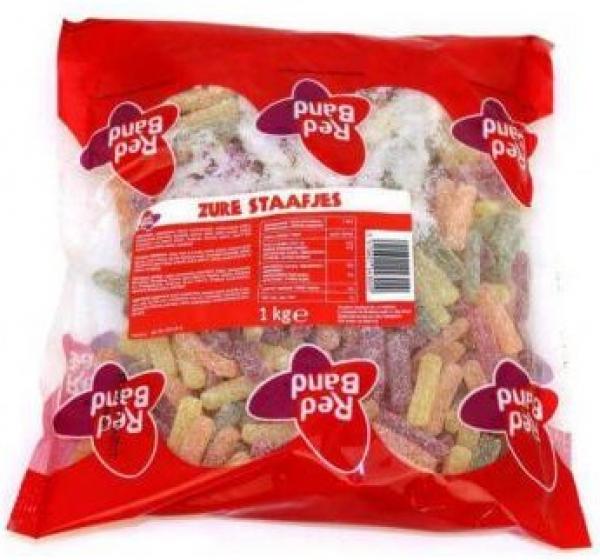 Red Band Gummi Zure Staafjes (1000 Gr.)