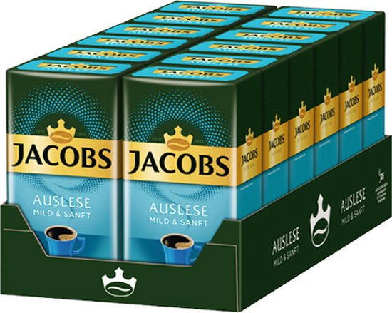 Jacobs Auslese Mild & Sanft gemalen koffie (12 x 500 gr.)