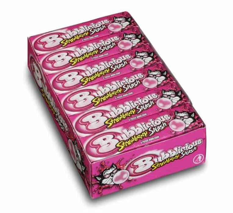 Bubblicious Strawberry Splash (18 x 38 Gr.)