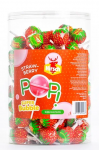 Hirsch Super Bubble Lolly Strawberry (100 St.) Kopen