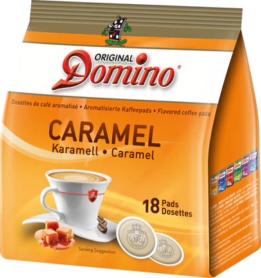 Domino Caramel Koffiepads (12 x 18 stuks)