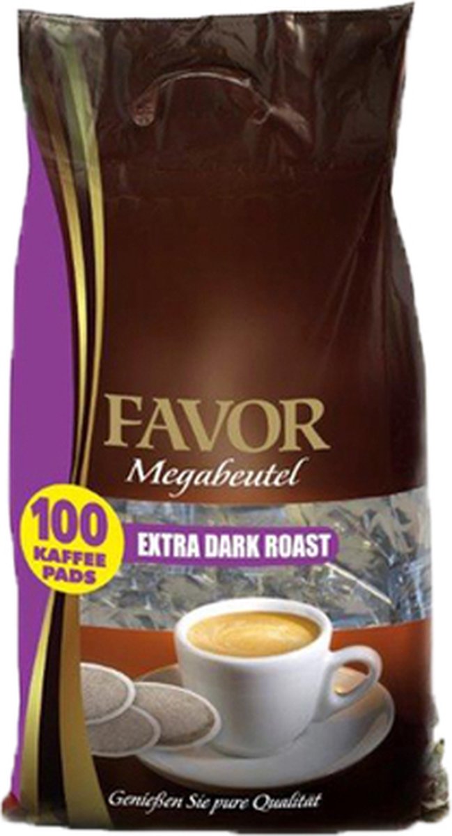 Favor Extra Dark Roast Koffiepads (8 x 100 stuks)