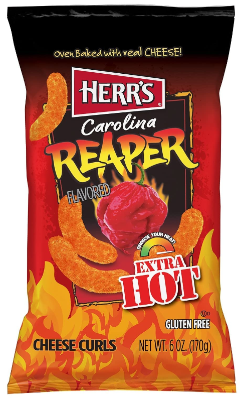 Herr's Carolina Reaper Cheese Curls