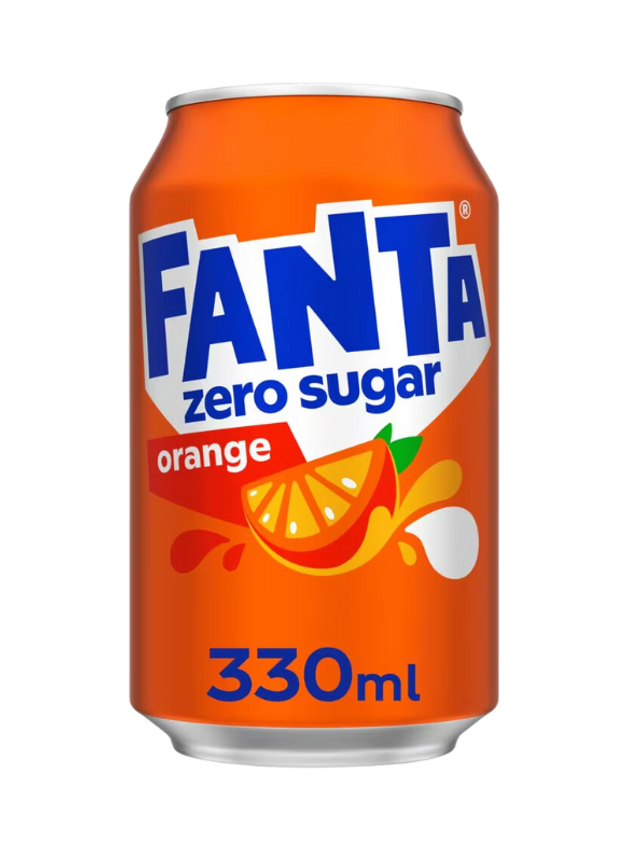 Fanta Orange Zero Sugar (24 x 0,33 Liter blik DK)