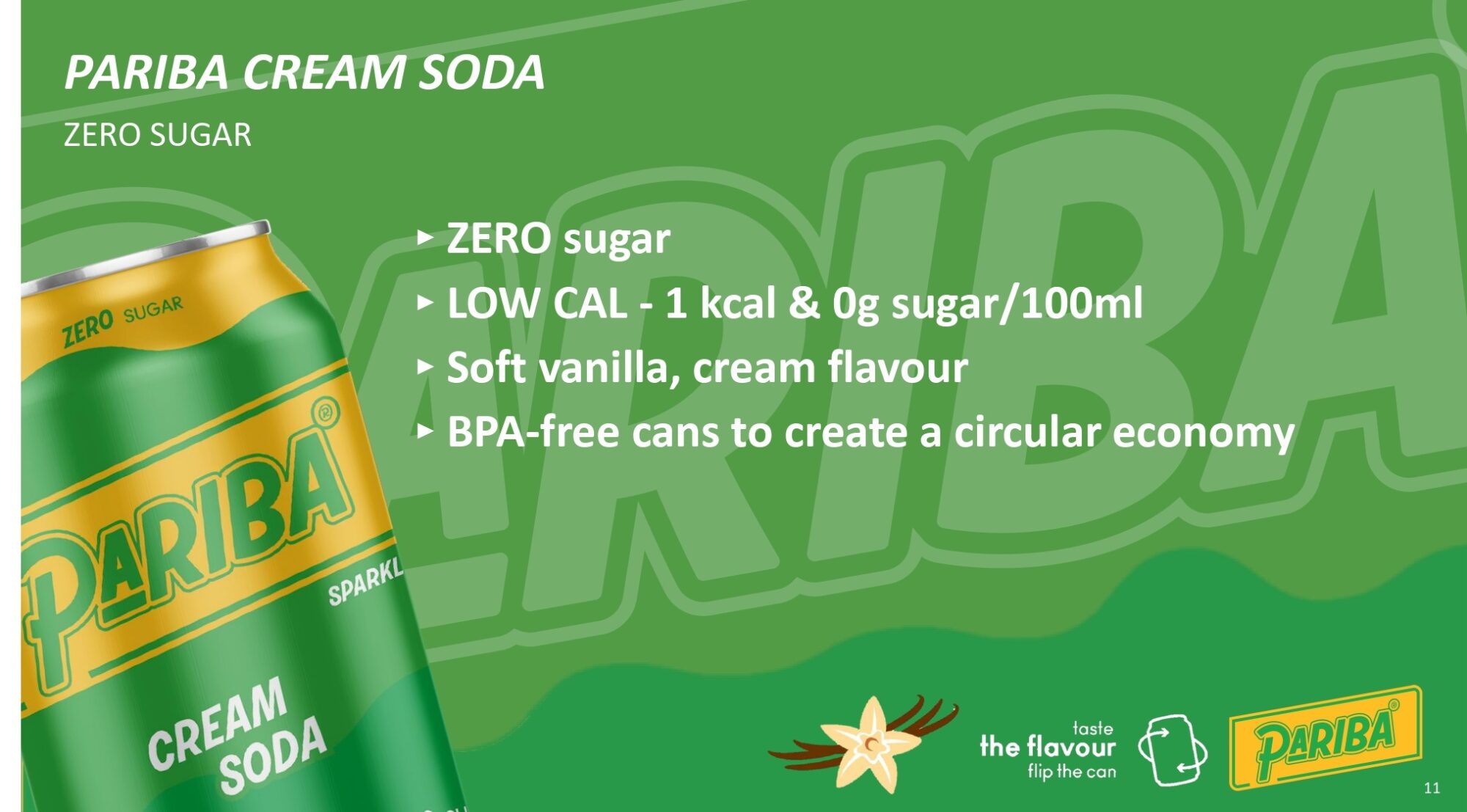 Pariba Zero Cream Soda (12 x 0,32 Liter cans)