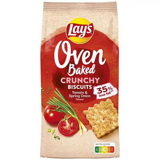 Lay's Oven Baked Crunchy Biscuits Tomato & Spring Onion (6 x 90 gr.)