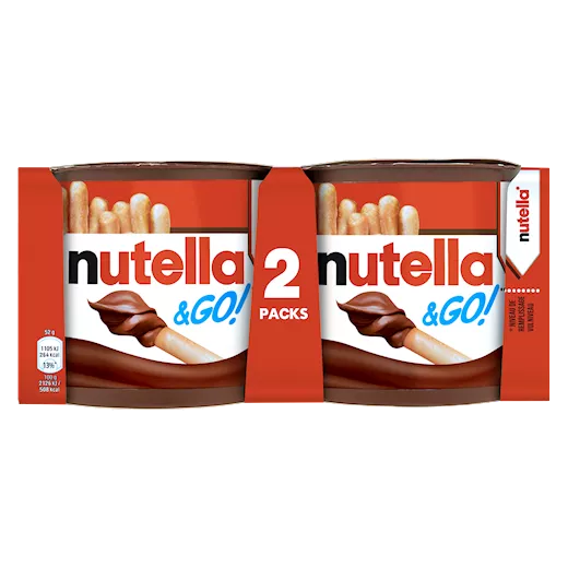 Nutella & Go 2-Pack (16 x 104 Gr.)