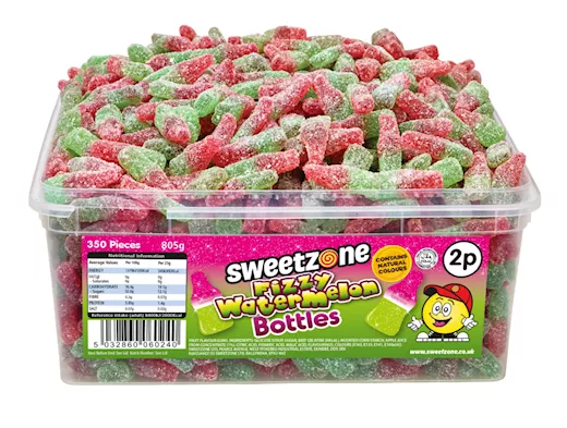 Sweetzone Fizzy Watermelon Bottles Silo (805g)