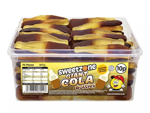 Sweetzone Giant Cola Bottles Silo (805g)