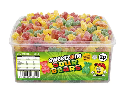 Sweetzone Sour Bears Silo (805g)