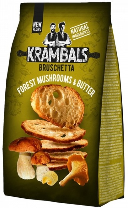 Krambals Bruschetta Forest Mushrooms & Butter (12 x 70g)