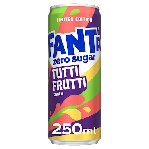 Fanta Tutti Frutti Zero Sugar (12 x 0,25 Liter blik NL)