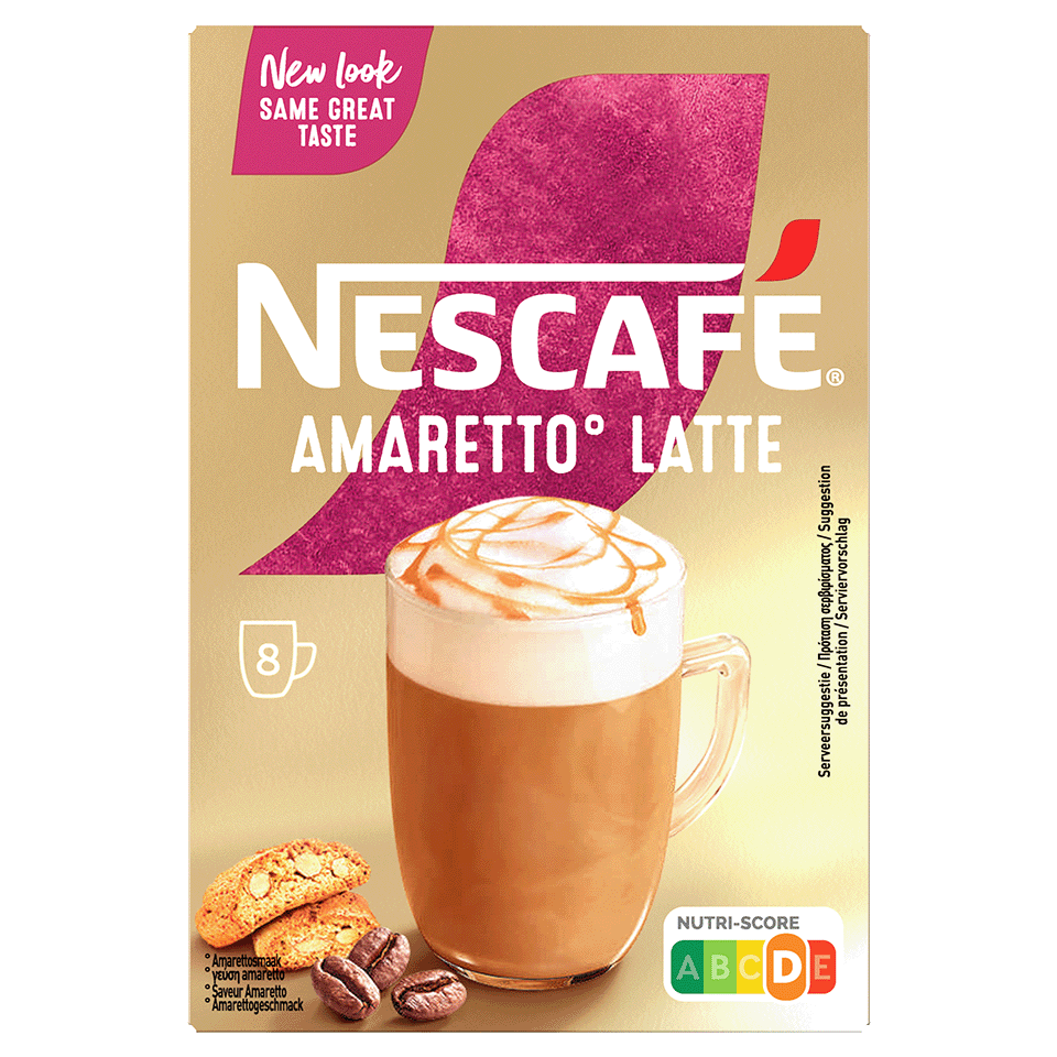 Nescafe Amaretto Latte (6 x 8 stuks)
