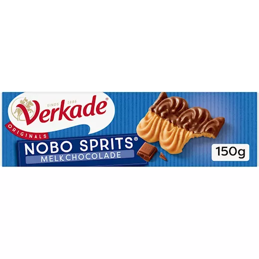 Verkade Nobo Sprits Milk Chocolate (16 x 150g)