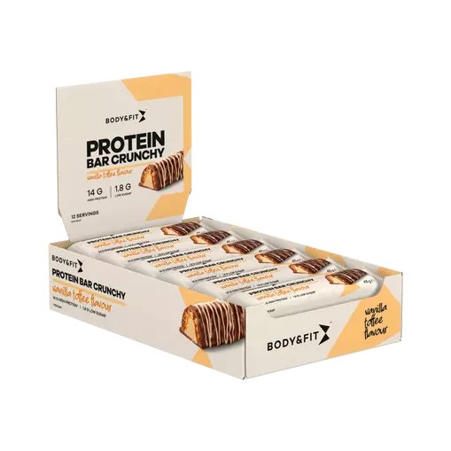 Body&Fit Protein Bar Crunchy Vanilla Toffee (12 x 45g)
