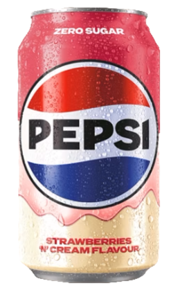 Pepsi Strawberries 'N Cream (24 x 0,33 Liter cans UK)