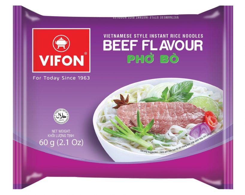 Vifon Pho Bo Beef Noodles (12 x 60g)