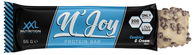 XXL Nutrition N'Joy Protein Bar Cookies & Cream (15 x 55g)