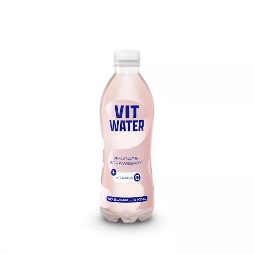 AA Drink Vitwater Rhubarb Strawberry (12 x 0,5 Liter PET bottles NL)