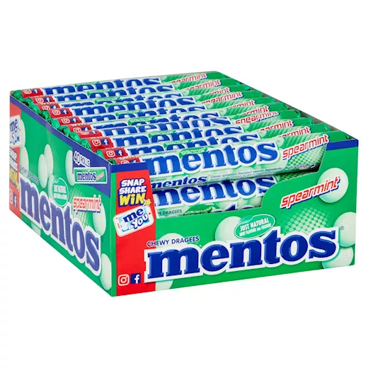 Mentos Spearmint Rollen (40 x 37,5g)