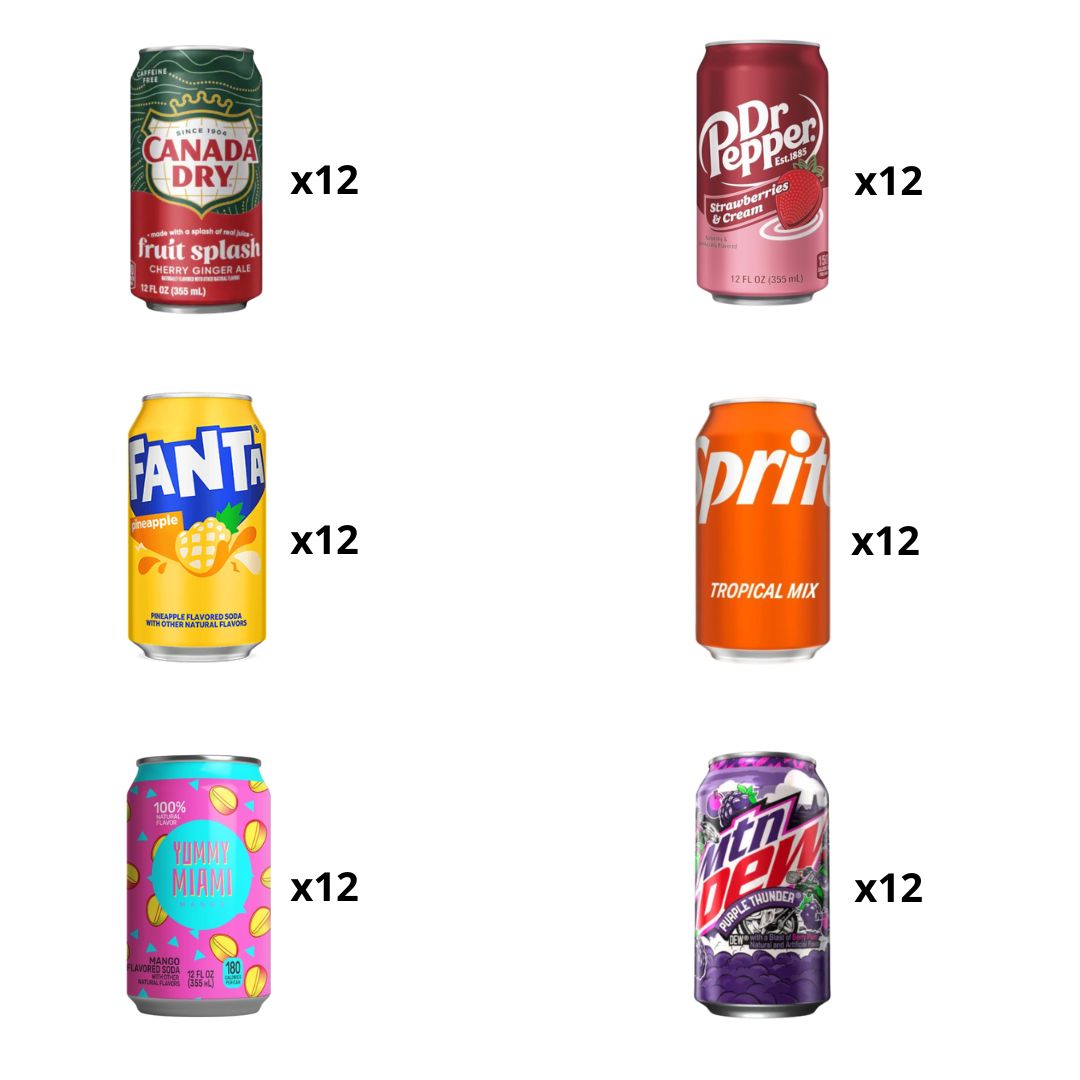 The USA Pack (6 x 12 x 0,355 Liter blik)