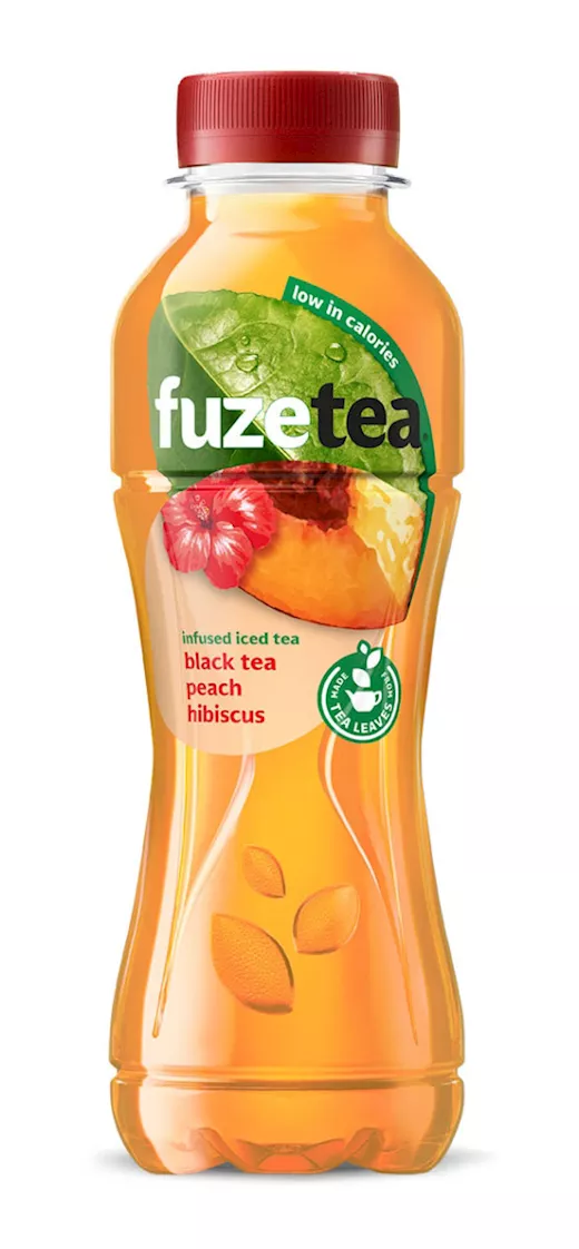 Fuze Tea Black Tea Peach Hibiscus (12 x 0,4 Liter PET fles)