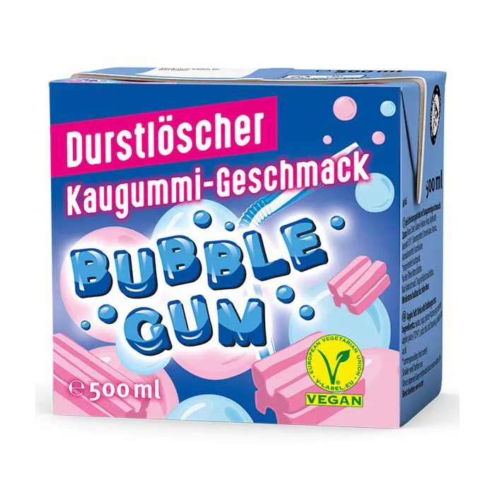 Durstlöscher Bubble Gum (12 x 0,5 Liter Trinkpäckchen)