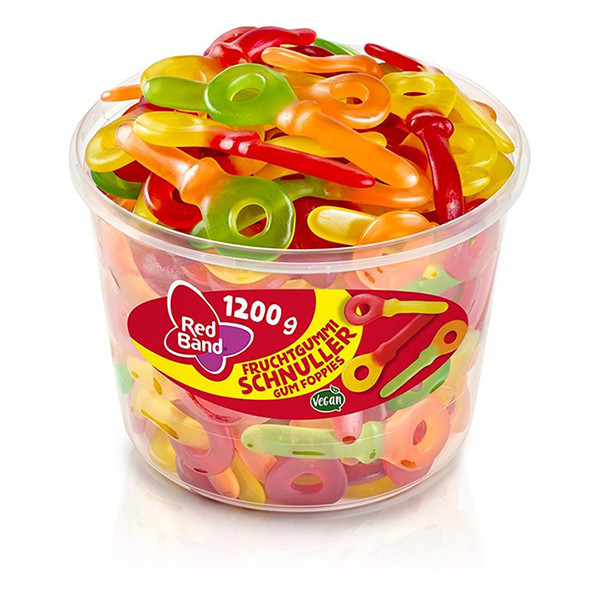 Red Band Winegum Foppies Silo (1200g)