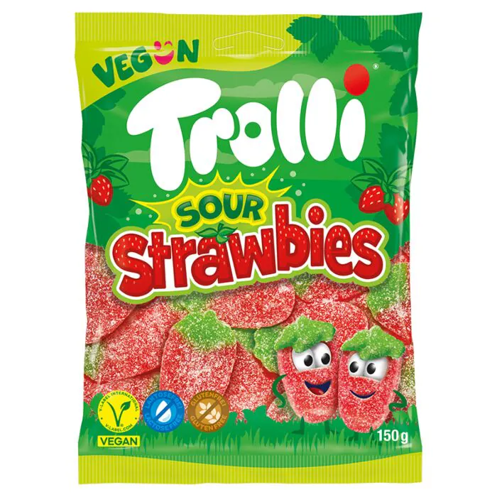 Trolli Sour Strawbies (21 x 150g)