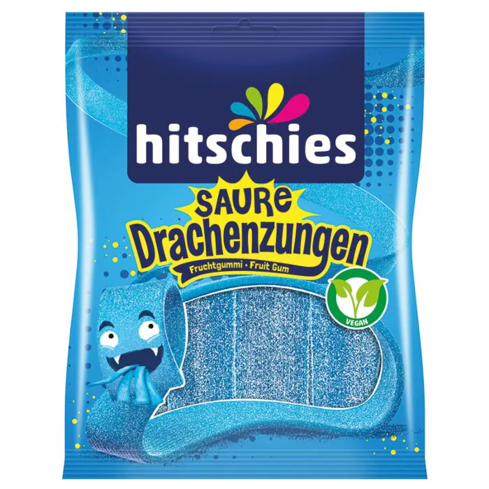 Hitschies Saure Drachenzungen Blau (20 x 125g zakje)