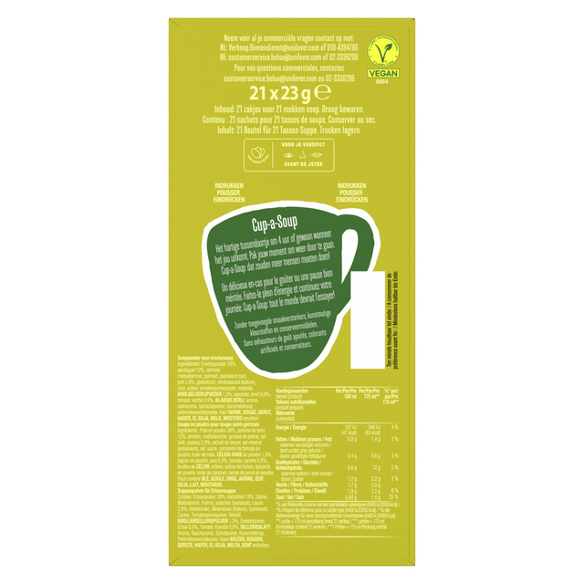 Knorr Cup a Soup Erwten soep (21 x 23 g)