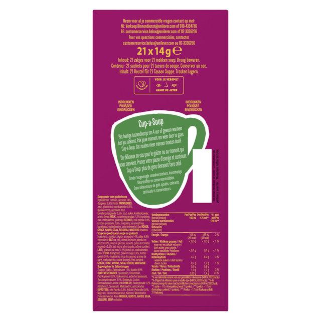 Knorr Cup a Soup Hongaarse Goulashsoep (21 x 14 g)