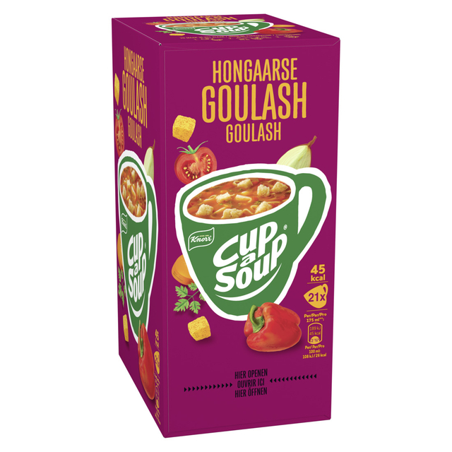 Knorr Cup a Soup Hongaarse Goulashsoep (21 x 14 g)