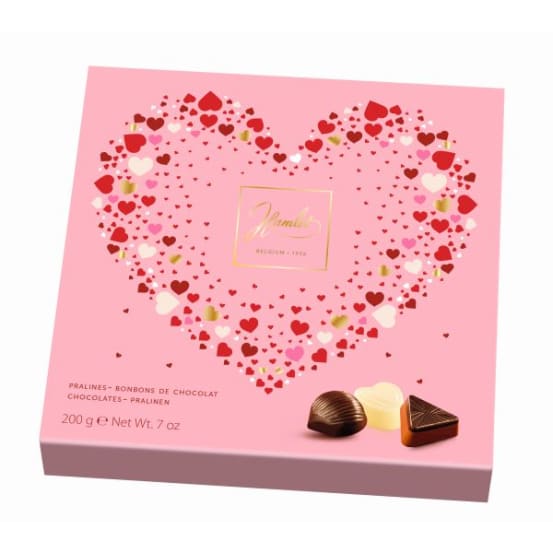 Hamlet Belgische Pralines Valentijn (200g) Roze