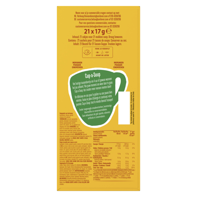 Knorr Cup a Soup Indiase Kerriesoep (21 x 17 g)