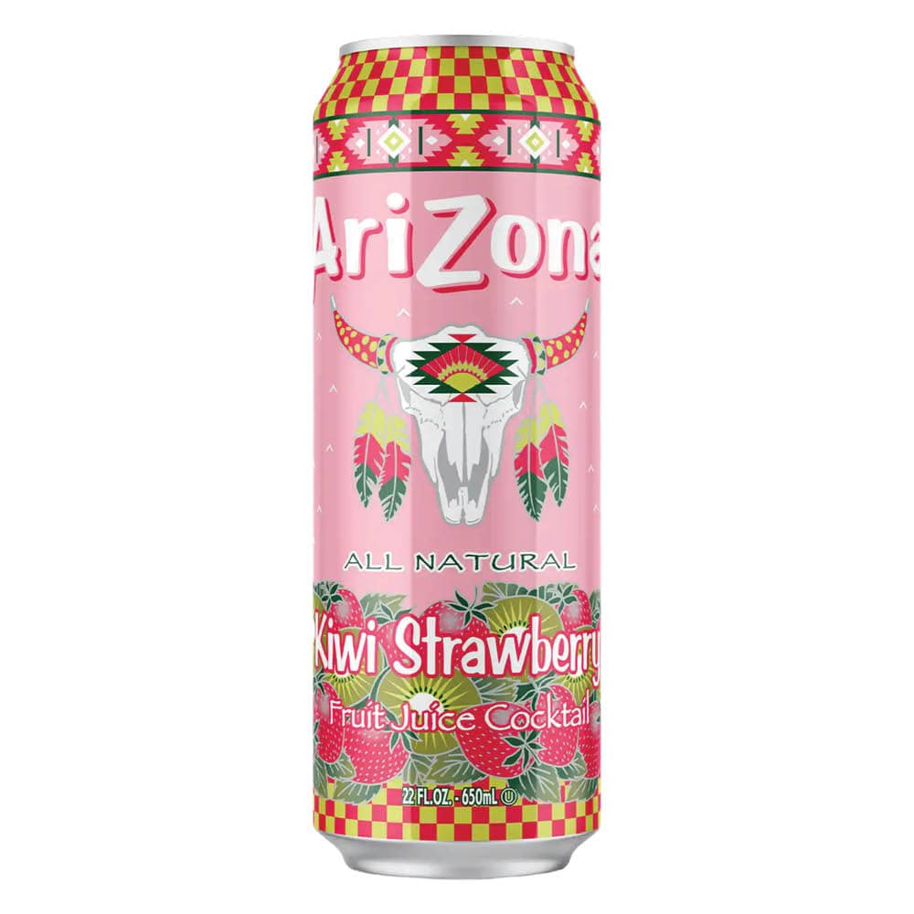 Arizona Kiwi Strawberry Juice Cocktail (12 x 0,65 Liter blik USA)