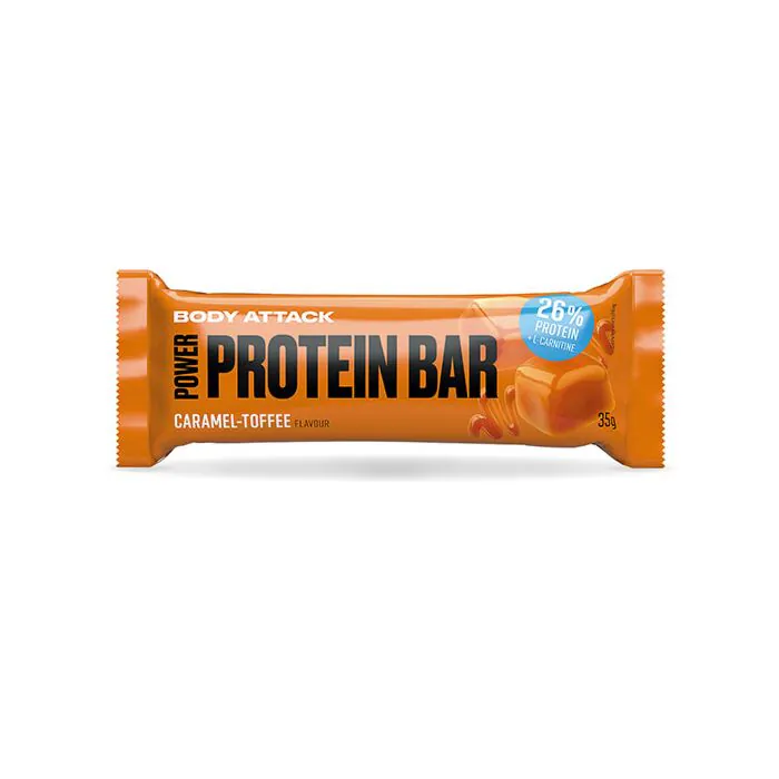 Body Attack Power Protein Bar Caramel Toffee (24 x 35g)