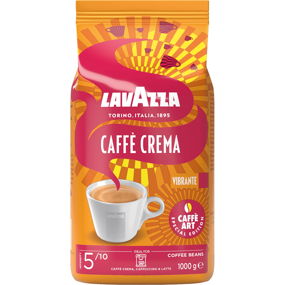 Lavazza Caffè Crema Vibrante Caffe Art koffiebonen (4 x 1 Kilo)