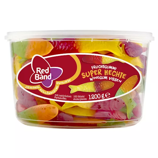 Red Band Winegum Vissen Silo (1200g)