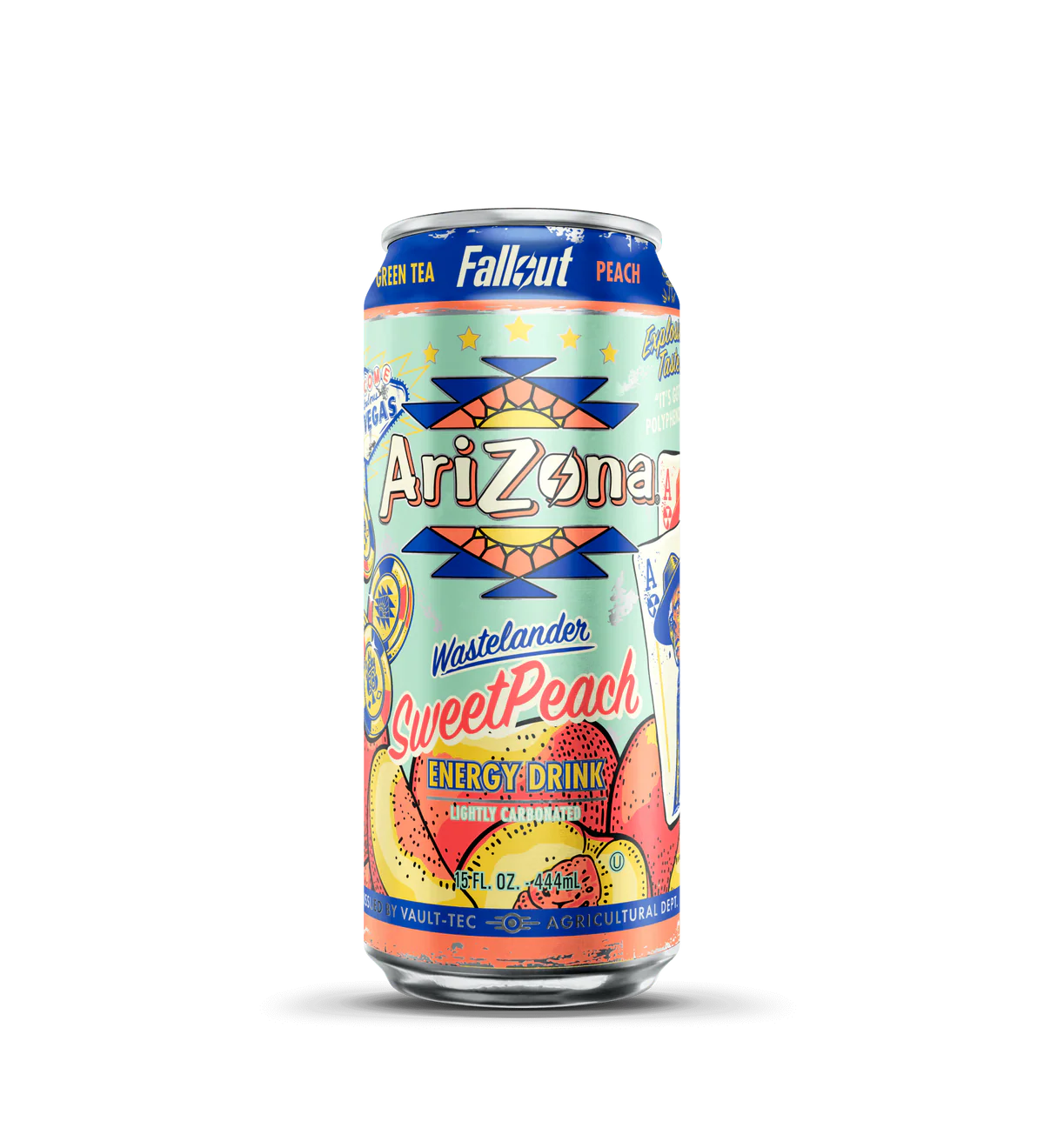 Arizona x Fallout Energy Drink Wastelander Sweet Peach (12 x 0,444 Liter blik USA)