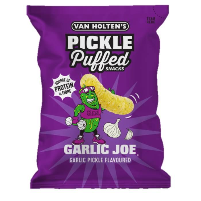 Van Holten's Pickle Puffed Snacks Garlic Joe (10 x 90g)