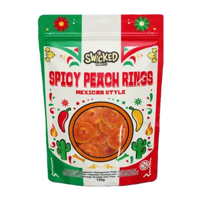Swicked Sweets Spicy Peach Rings Mexican Style (12 x 150g)